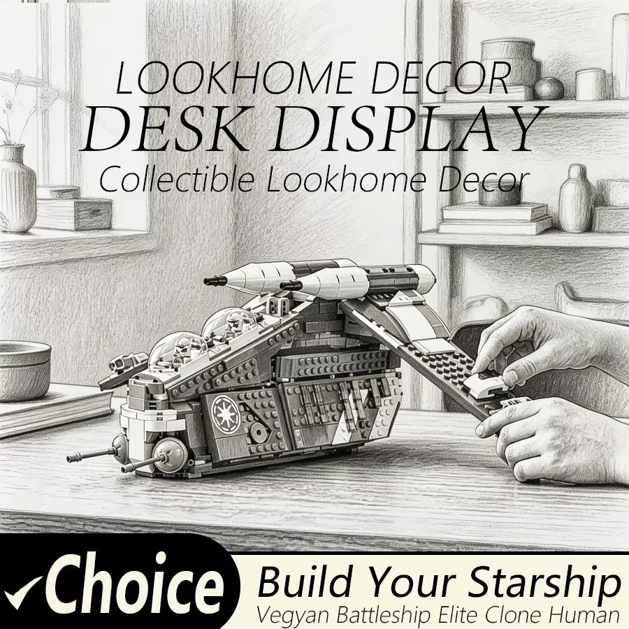 Interior Design Education - 2026 New Spacecraft Building Set 1083pcs