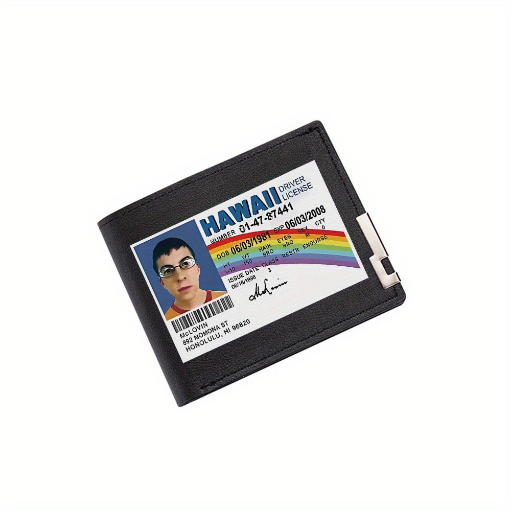 Interior Design Id - Hawaii ID,rainbow,photo,signature. Men's Wallet Printing Design