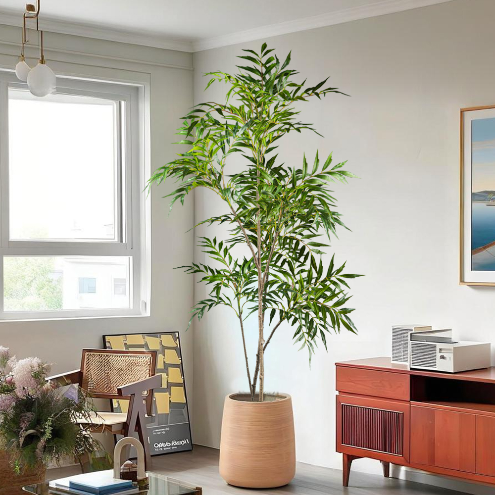 Interior Design Office - 78-140cm Large Artificial Nandina Plants Plastic