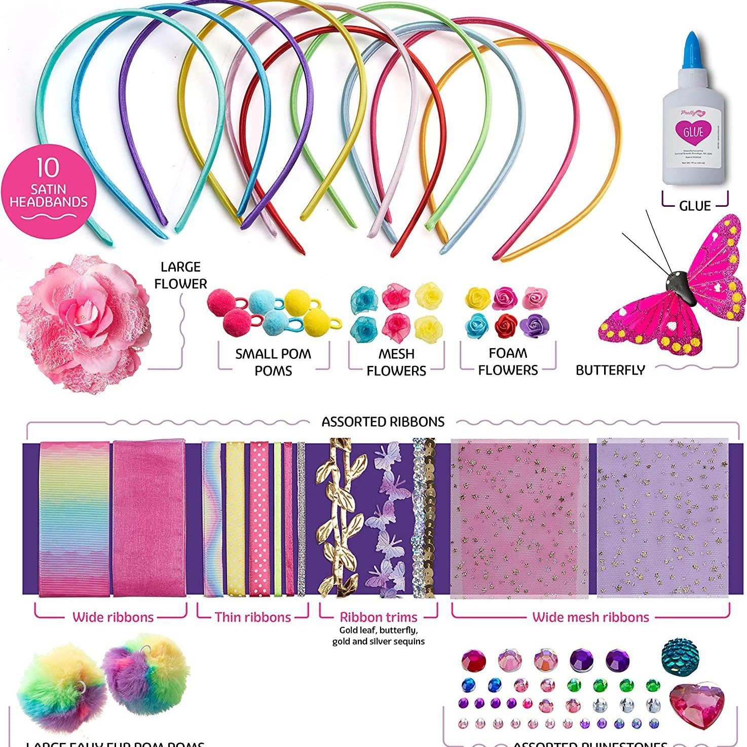 Interior Design Education - DIY headband set for children, handmade