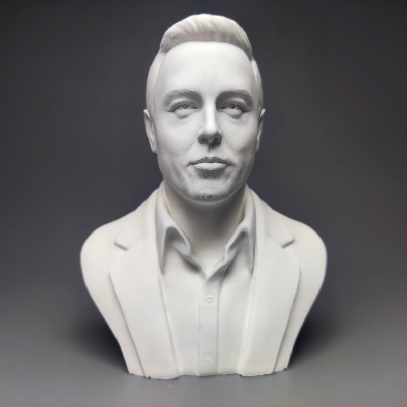 Interior Design Software - Elon Musk Model Plaster Figure Sculpture