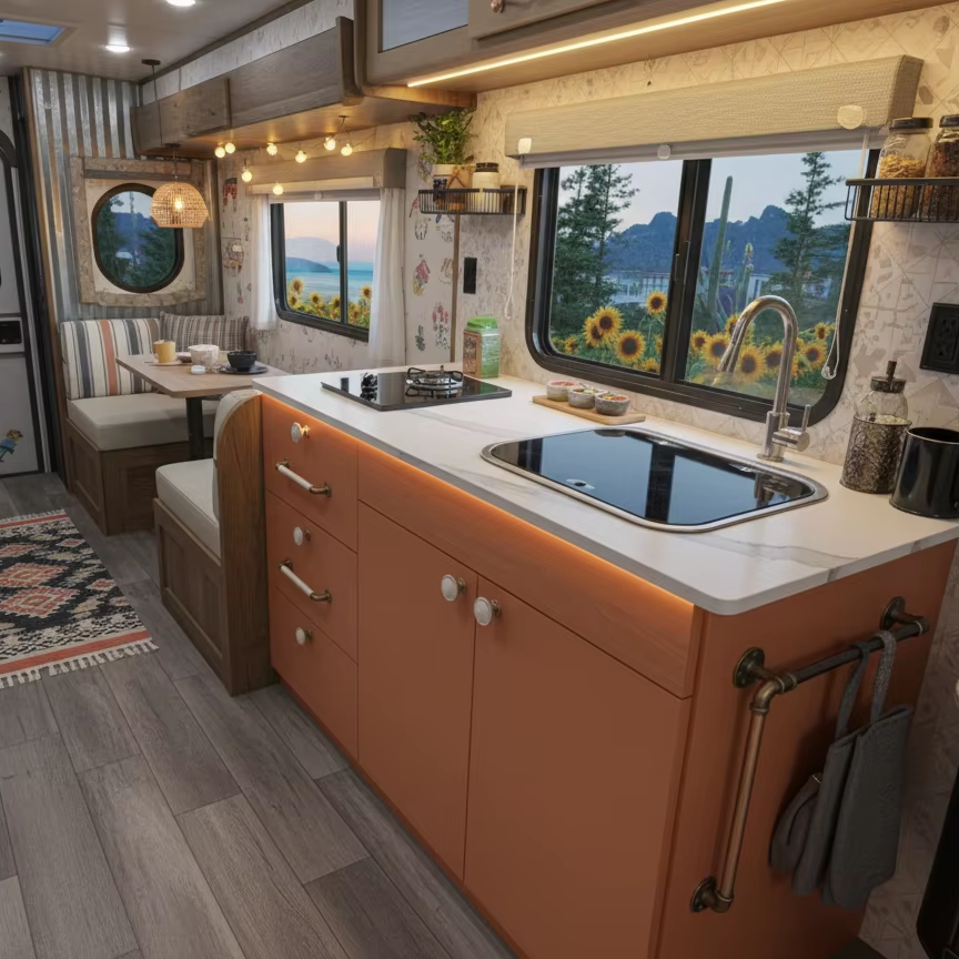 Modern Camper Kitchen Unit Wit - Interior Design Kitchen Modern recensione e prezzo