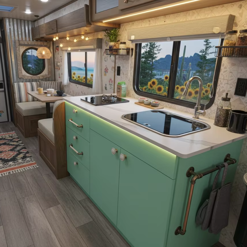 Modern Camper Kitchen Unit Wit - Interior Design Kitchen Modern recensione e prezzo