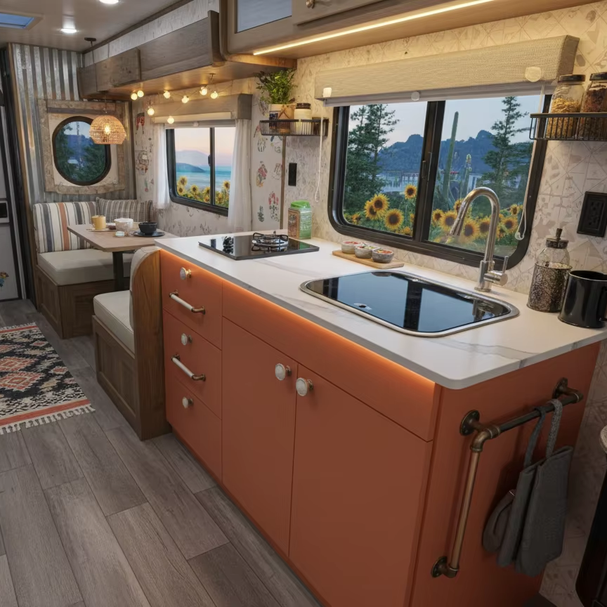 Modern Camper Kitchen Unit Wit - Interior Design Kitchen Modern recensione e prezzo