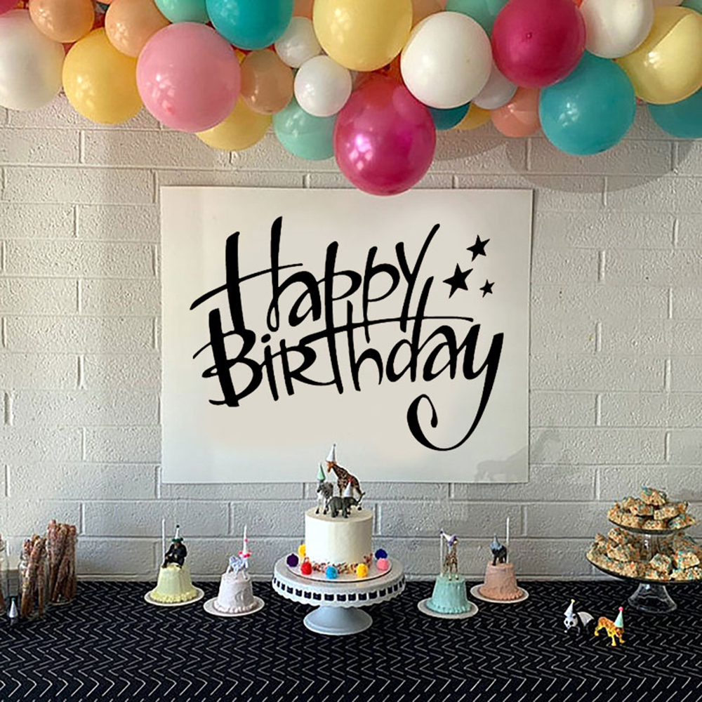 Happy Birthday Lettering Stars - Interior Design Years Of School recensione e prezzo