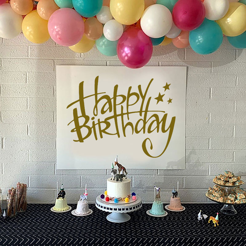 Happy Birthday Lettering Stars - Interior Design Years Of School recensione e prezzo