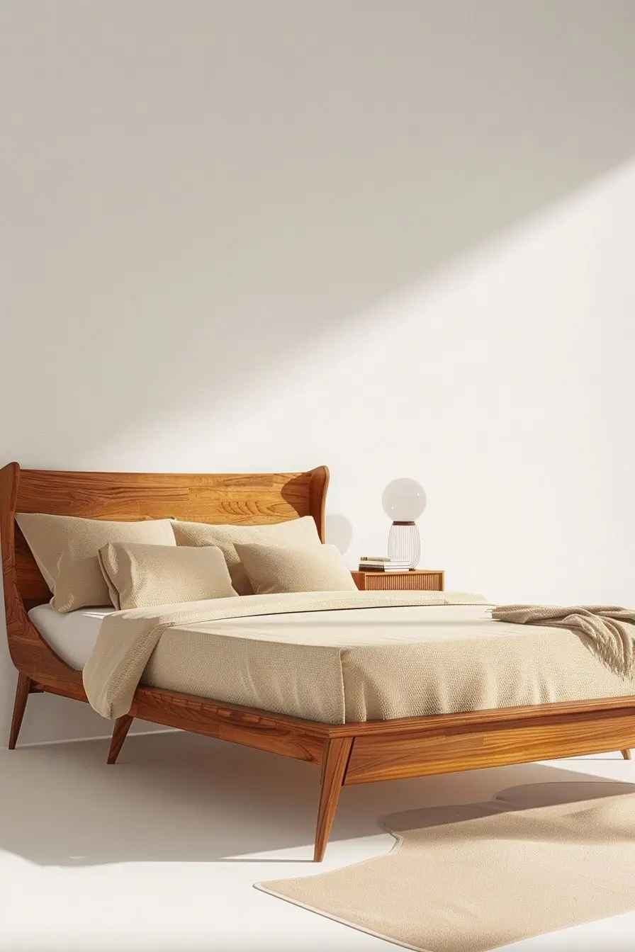 for King Size Bed Frame Custom - Interior Design Organic Modern recensione e prezzo