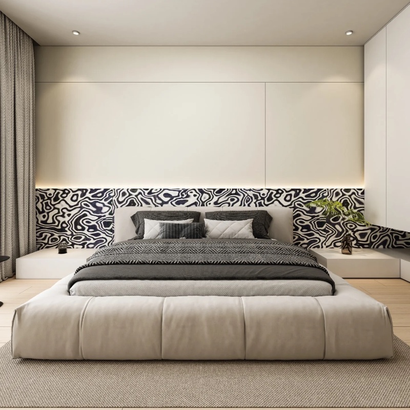 Tech Black White Graphic Wood  - Interior Design Graphic Design recensione e prezzo