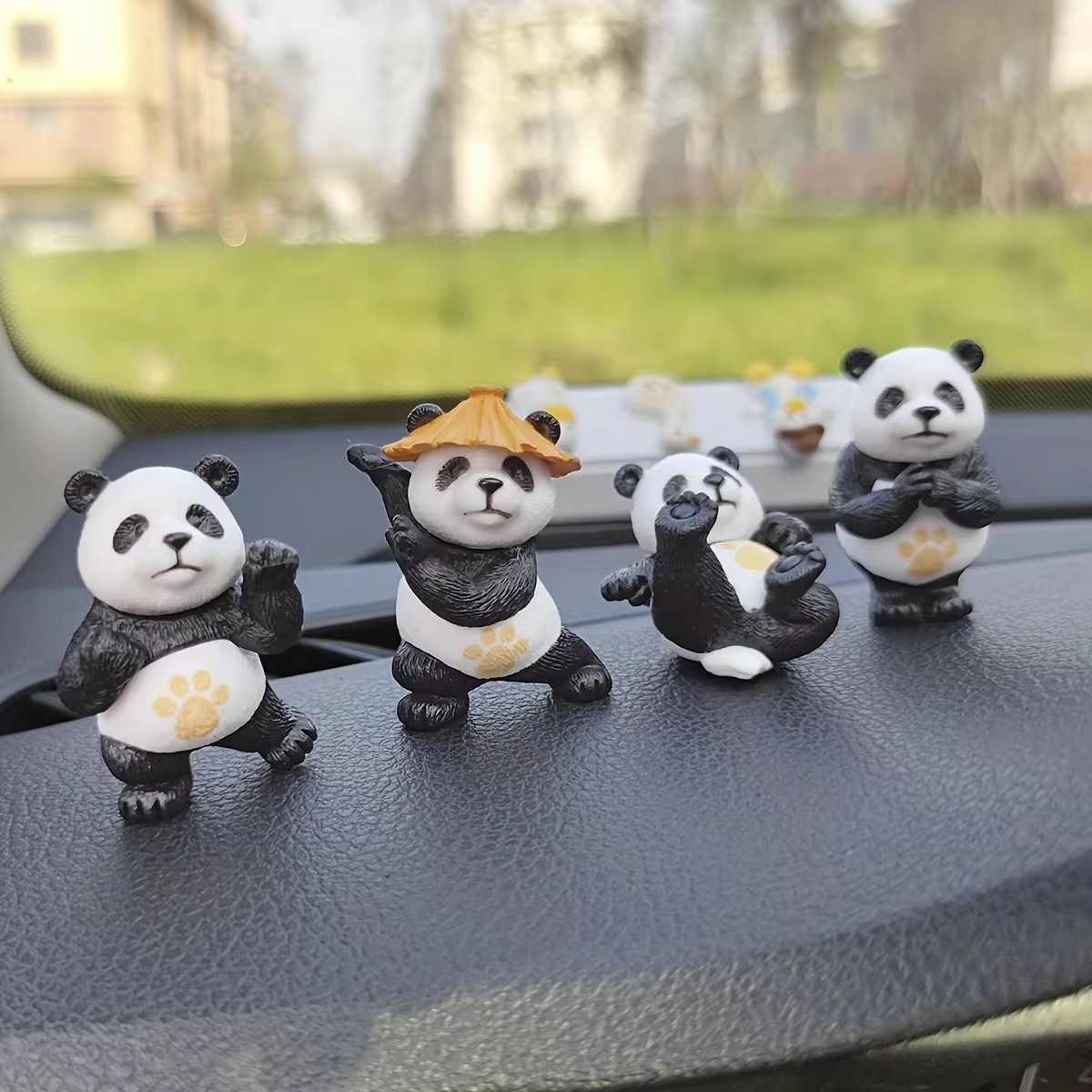 4pcs/set Panda Design Car Orna - Interior Design Years Of School recensione e prezzo