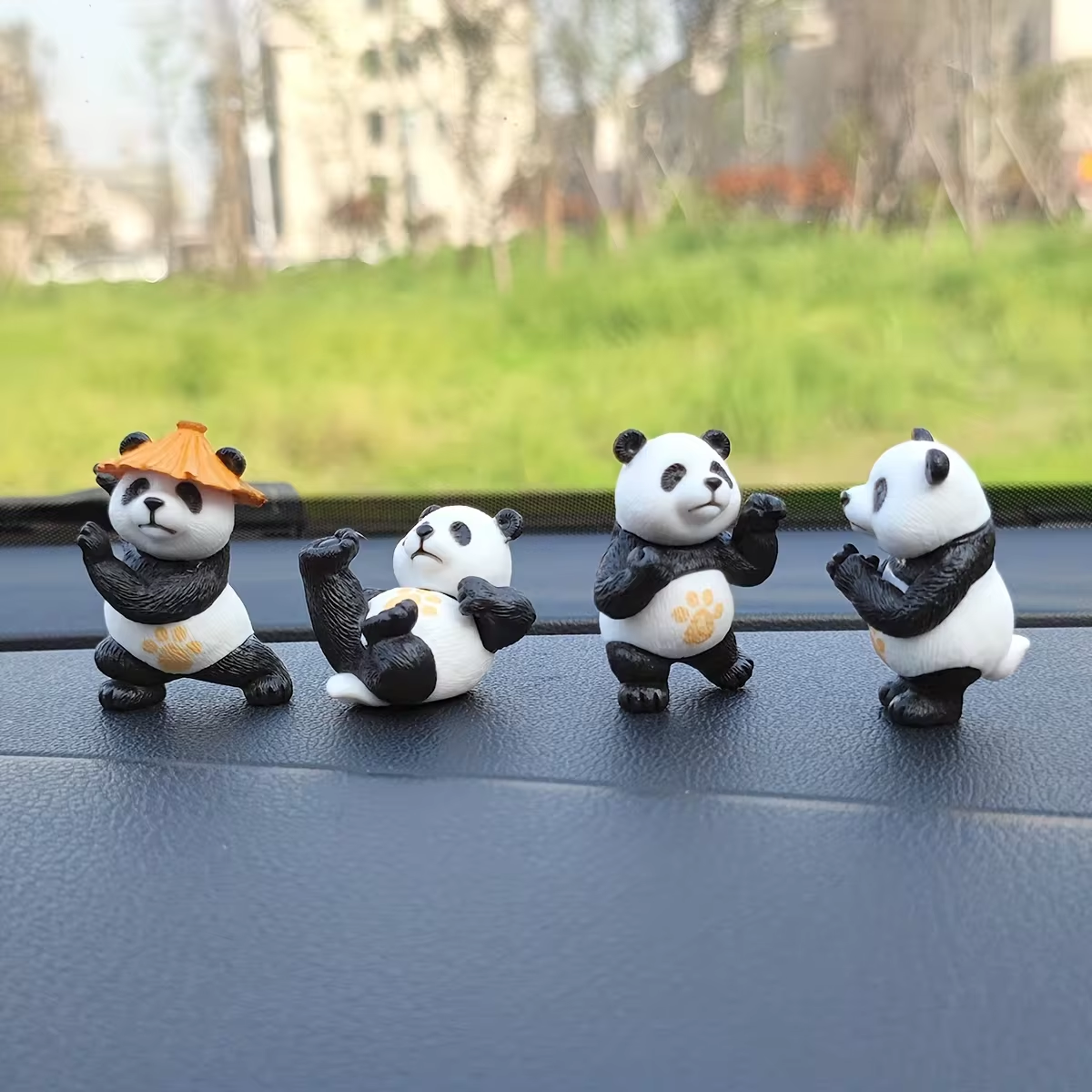 4pcs/set Panda Design Car Orna - Interior Design Years Of School recensione e prezzo