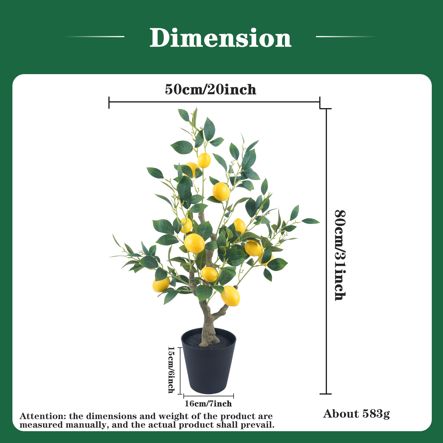 Uflower Artificial Lemon Tree  - Interior Design Office recensione e prezzo