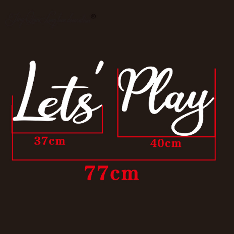 Let's PLAY Wall Sign - Childre - Interior Design Years Of School recensione e prezzo