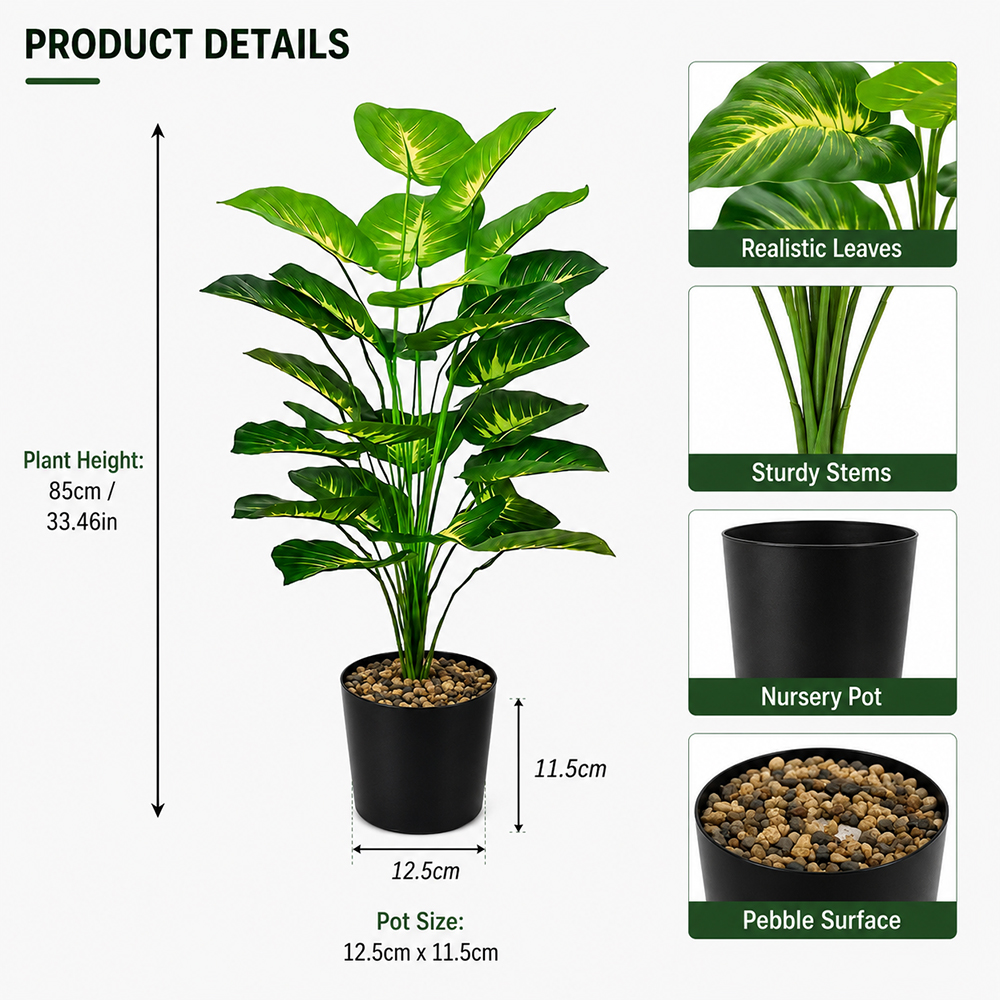 85cm Artificial Pothos Plants  - Interior Design Office recensione e prezzo