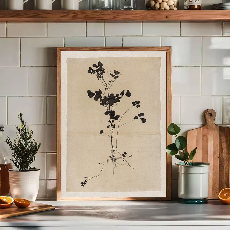 Vintage Minimalist Olive Branc - Interior Design Sketch recensione e prezzo