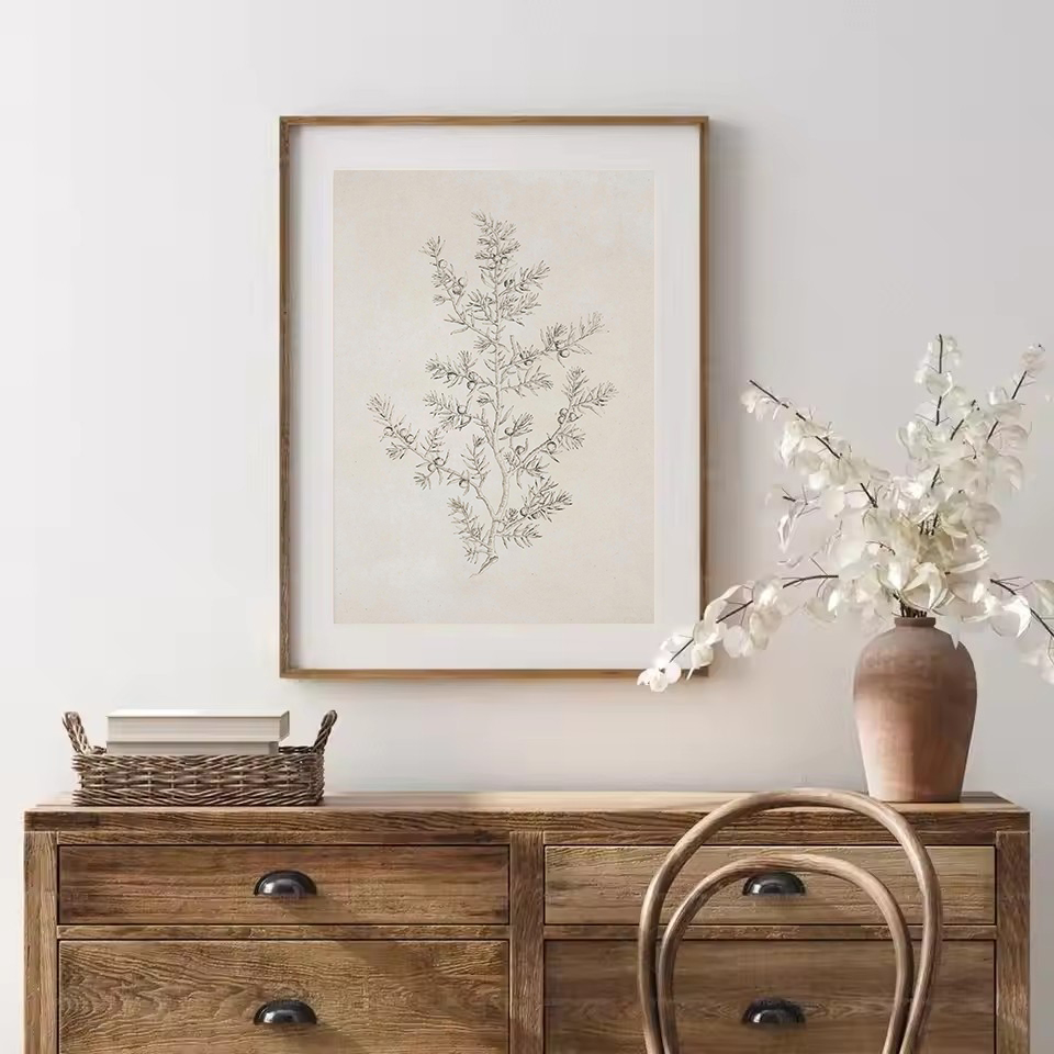 Vintage Minimalist Olive Branc - Interior Design Sketch recensione e prezzo