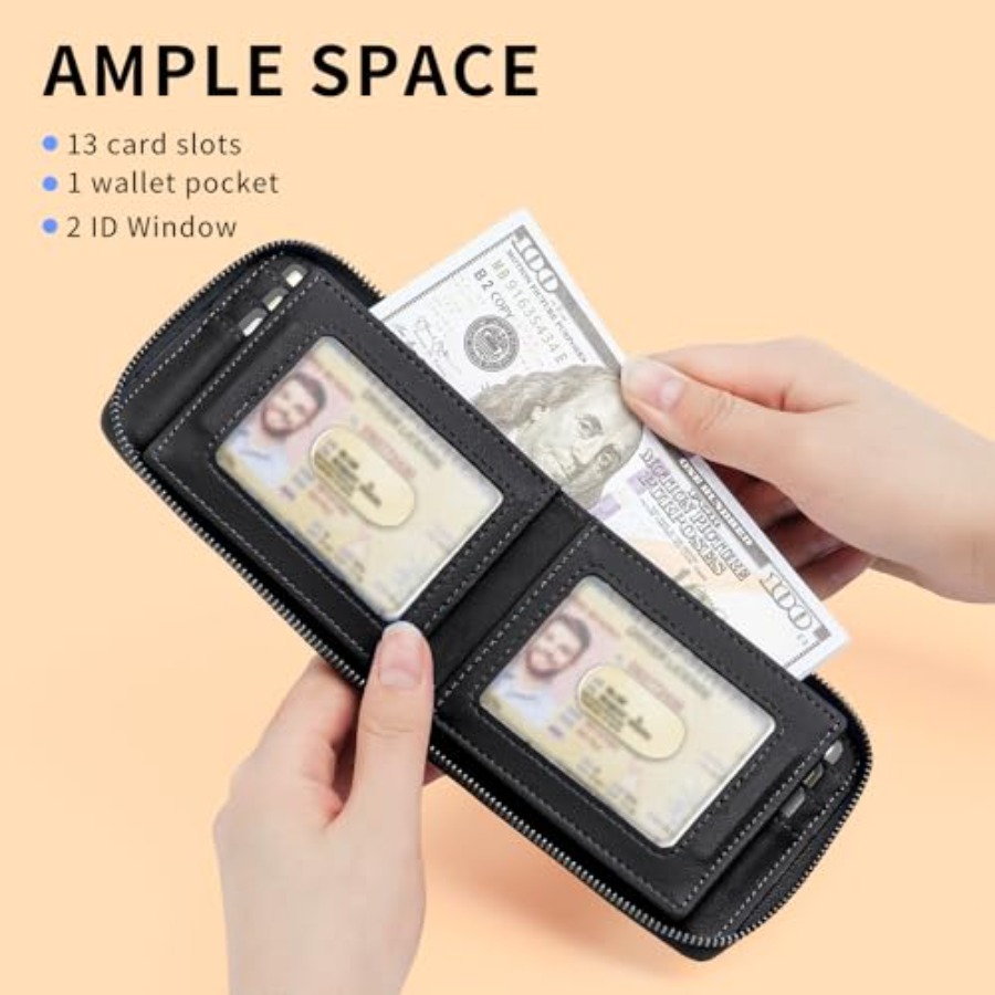 Men's RFID Blocking Zipper Lar - Interior Design Id recensione e prezzo