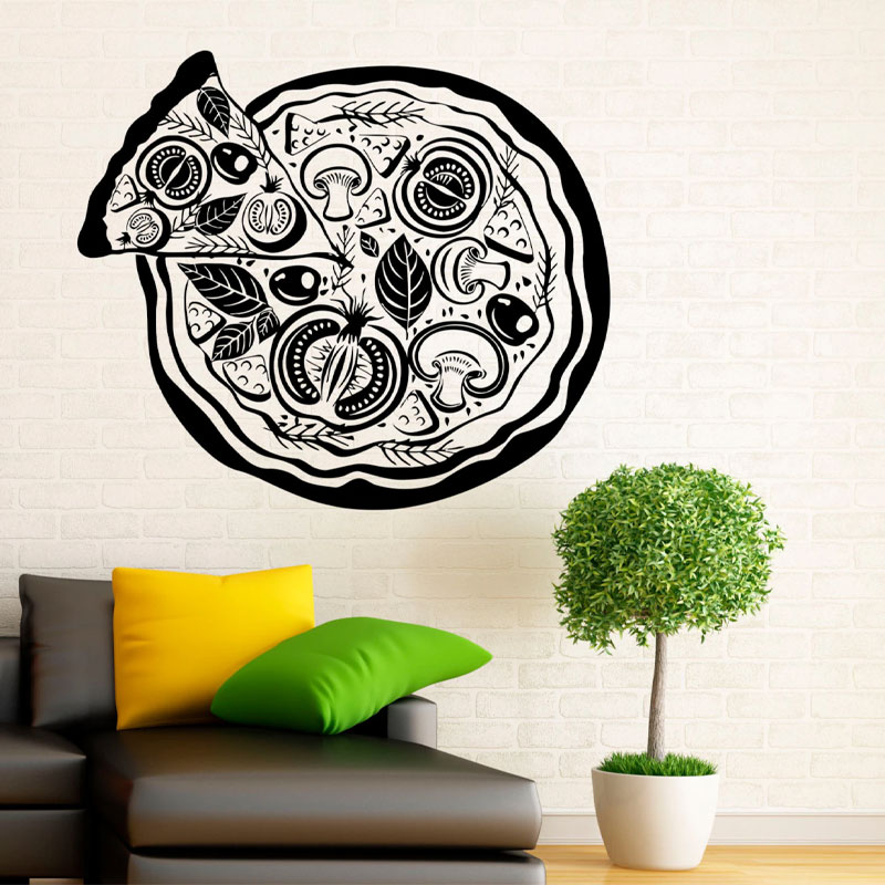 Pizza Wall Vinyl Decal Pizzeri - Interior Design Kitchen Modern recensione e prezzo