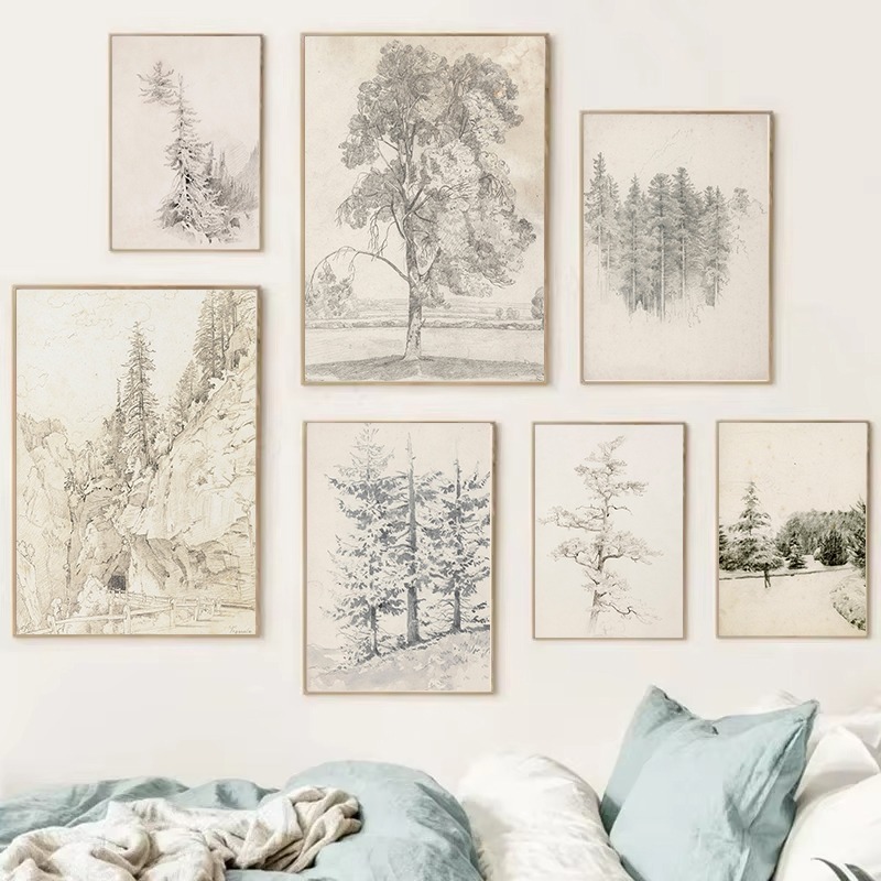 Antique Japanese Tree Forest S - Interior Design Sketch recensione e prezzo