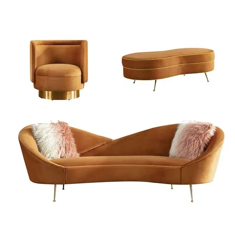 -Light Luxury Fabric 3-seat So - Interior Design Organic Modern recensione e prezzo